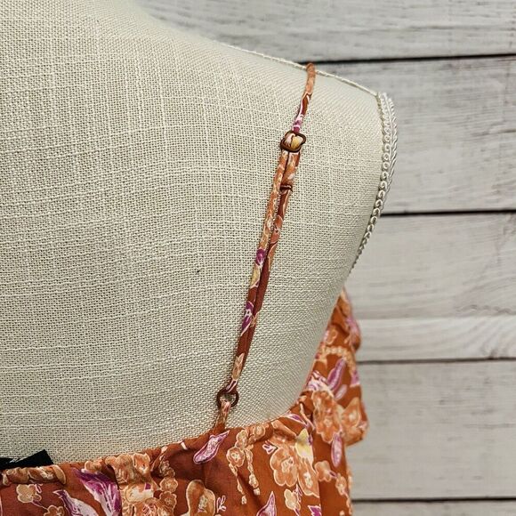 J Crew Tiered Maxi Dress Painted Block Print Size XXS Sleeveless New Floral - Picture 8 of 13